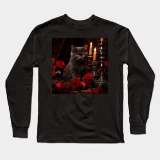 Mystic British Shorthair Kitten Long Sleeve T-Shirt